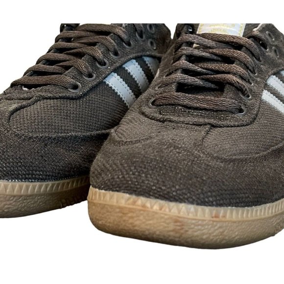 Mens Adidas Hemp Samba Sneakers Olive/gum Soccer Casual Size 12 G98628 - Picture 5 of 9